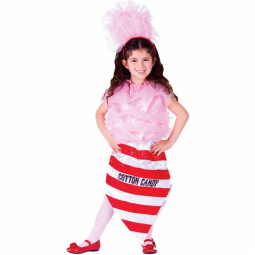 Dress Up America 750-T2 Cotton Candy Girls Costume- T2 Perspective: front