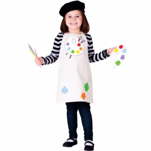 Dress Up America 764-S Talented Artist Girls Costume, Small - Age 4 to 6 Perspective: front