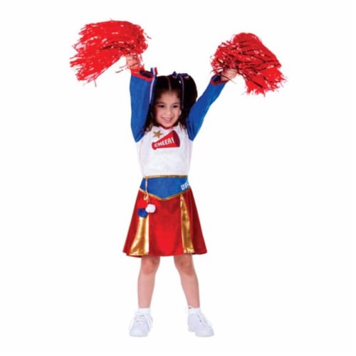 Dress Up America  American Cheerleader Girls Costume- T4 Perspective: front