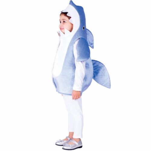 Dress Up America  Sky Blue Shark Costume- T2 Perspective: front