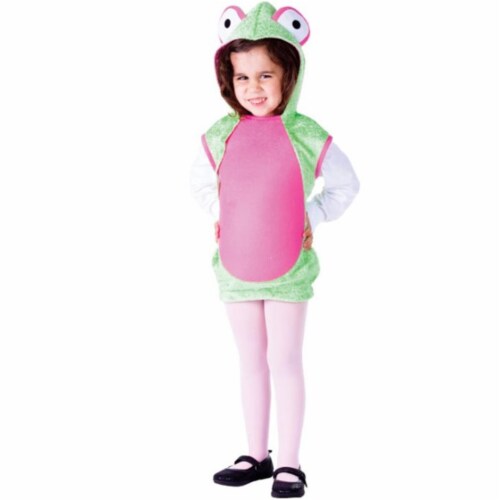 Dress Up America 770-S Mrs. Frog Costume- Small - Age 4 to 6 Perspective: front