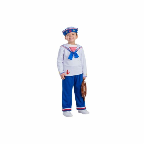 Dress Up America  Sailor Boys Costume&#44; T2 Perspective: front