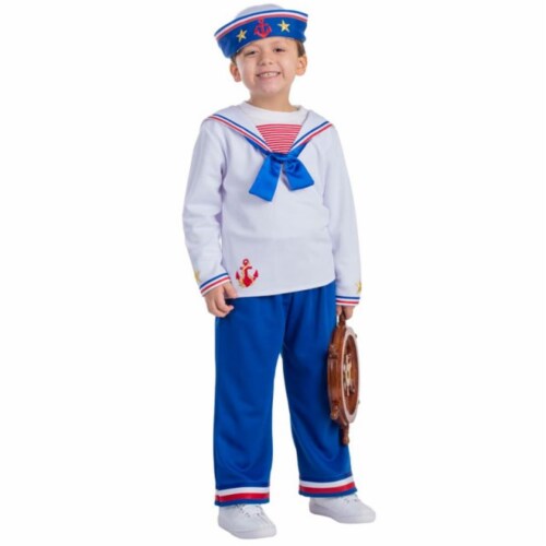 Dress Up America  Sailor Boys Costume- T4 Perspective: front