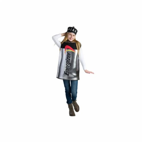 Dress Up America Kids Energizer Battery Costume&#44; Small - Age 4 To 6 Costume Perspective: front