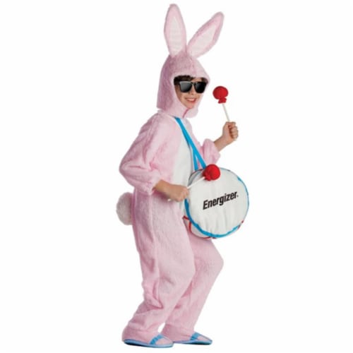 Dress Up America 806-S Energizer Bunny Mascot Costume, Small - Age 4 to 6 Perspective: front