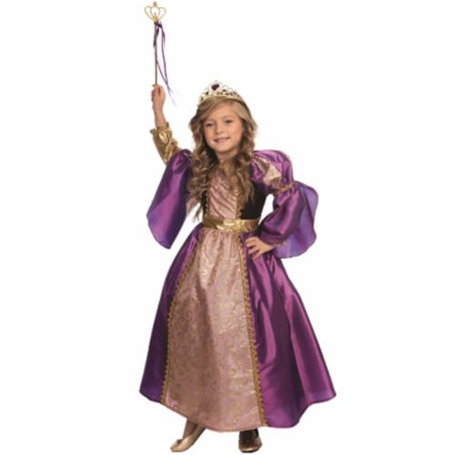 Dress Up America 846-L Purple Royalty Princess Costume, Large - Age 12 to 14 Perspective: front