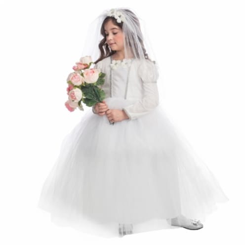 Dress Up America  Bridal Princess Costume- T2 Perspective: front