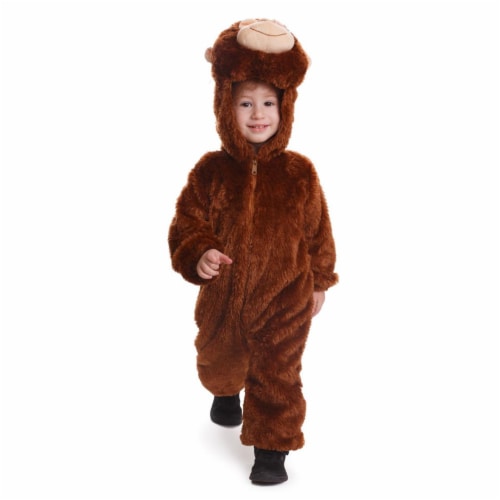 Dress Up America Plush Monkey Costume - #44; Toddler 2 Costume Perspective: front