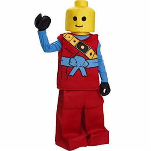 Dress Up America  Toy Block Ninja Costume&#44; Red - Small Perspective: front