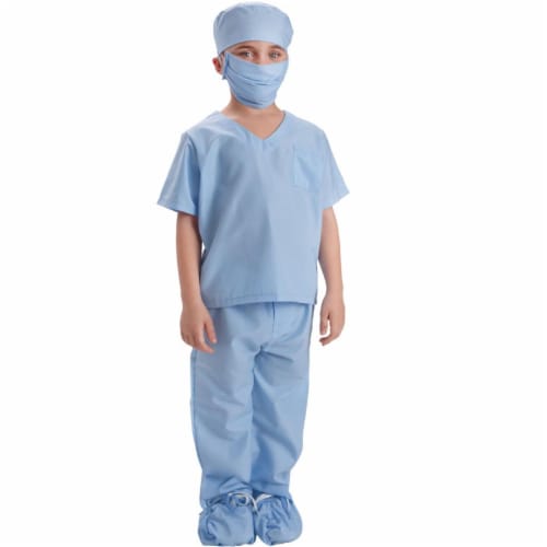Dress Up America Doctor Scrubs Toddler Costume For Kids#44; - Toddler 4 Costume Perspective: front