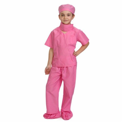 Dress Up America Doctor Scrubs Toddler Costume For 12 To 14 Years Kids#44; - Large Costume Perspective: front