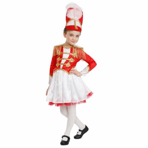 Dress Up America Fancy Drum Majorette Costume, Small 4 - 6 Costume Perspective: front