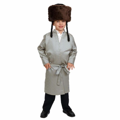 Dress Up America Striped Yerushalmi Chasidic Bekitcha Costume, Small 4 - 6 Costume Perspective: front