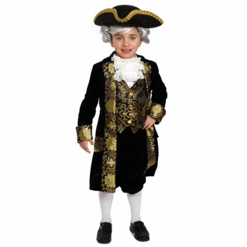 Dress Up America  Historical George Washington Costume&#44; Small 4 - 6 Perspective: front
