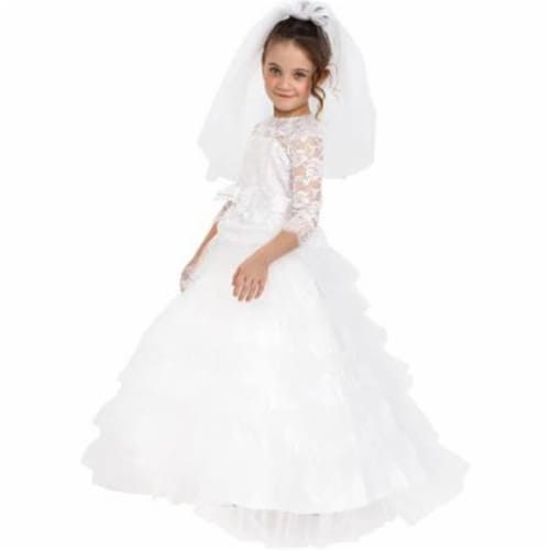 Dress Up America  Dreamy Bride Costume&#44; Small Perspective: front