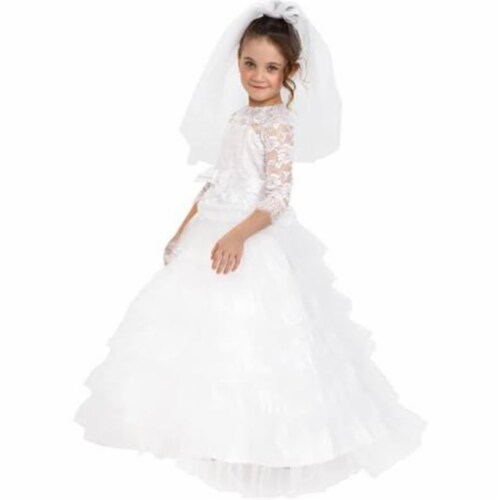 Dress Up America  Dreamy Bride Costume&#44; Small Perspective: front
