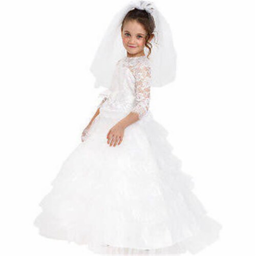 Dress Up America  Dreamy Bride Costume&#44; Size T2 Perspective: front