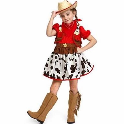Dress Up America  Cowgirl Halloween Costume&#44; Large Perspective: front