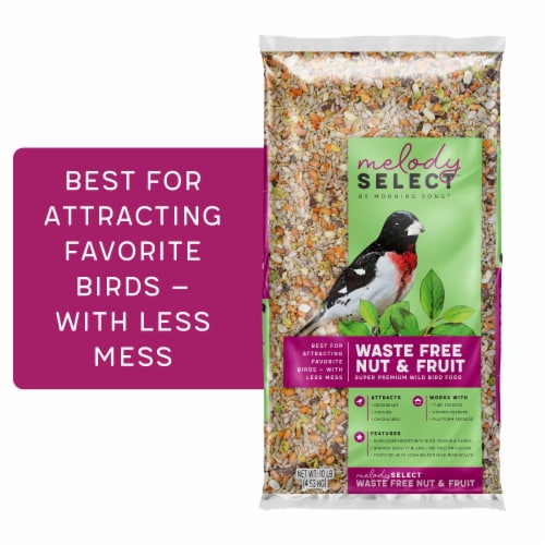 Morning Song® Melody Select™ Waste Free Nut & Fruit Bird Food Perspective: front