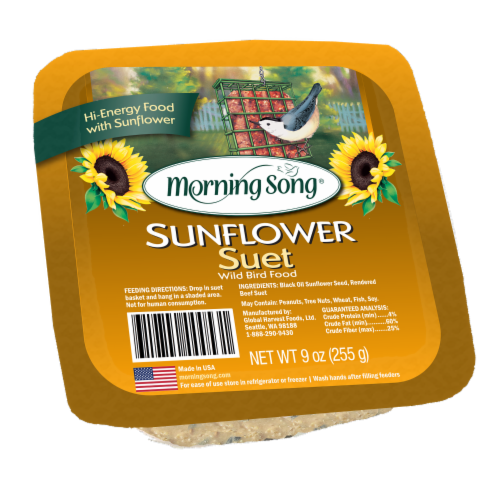 Morning Song Sunflower Suet Perspective: front