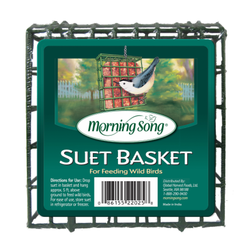 Morning Song Snack and Suet Basket Perspective: front