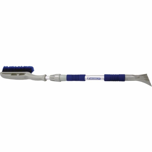 Michelin 45 In. Steel Heavy-Duty Telescopic Snowbrush with Ice Scraper 19197 Perspective: front