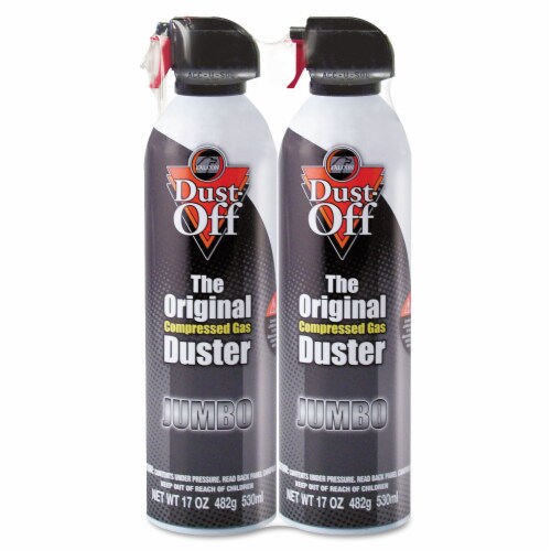 Dust Off Disposable Compressed Gas Duster 17 oz Cans 2 Pack