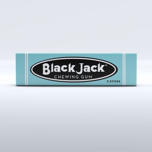 Black Jack® Chewing Gum Perspective: front