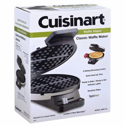 Cuisinart Classic Stainless Steel Waffle Maker - Silver Perspective: front