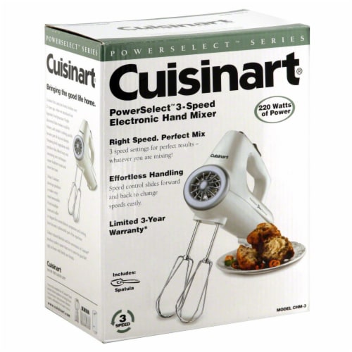 Cuisinart PowerSelect™ 3-Speed Electronic Hand Mixer - White, 1 ct - Fry's  Food Stores