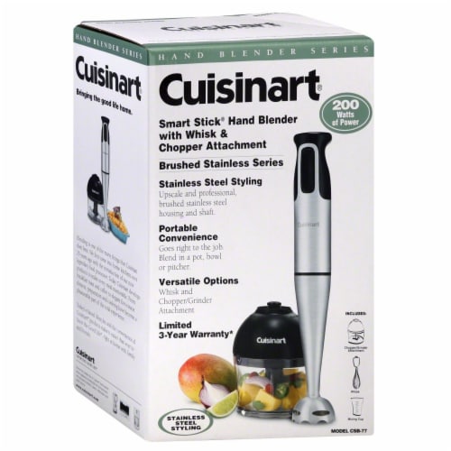 Cuisinart Smart Stick Hand Blender With Whisk & Chopper Attachments, 1
