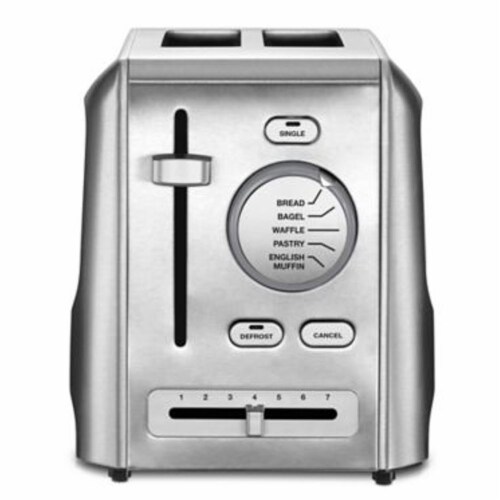 4-Slice Classic Metal Toaster (Black & Brushed Stainless Steel