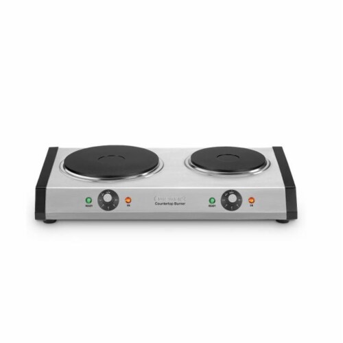 Cuisinart Cast Iron Double Burner Perspective: front