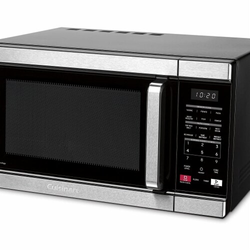 Cuisinart CMW-110 Stainless Steel Microwave with Sensor Cook & Inverted Technology, Silver Perspective: front