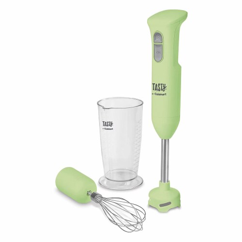 Tasty by Cuisinart Electric Home Kitchen Handheld Food Mixer with Beaters,  Green 