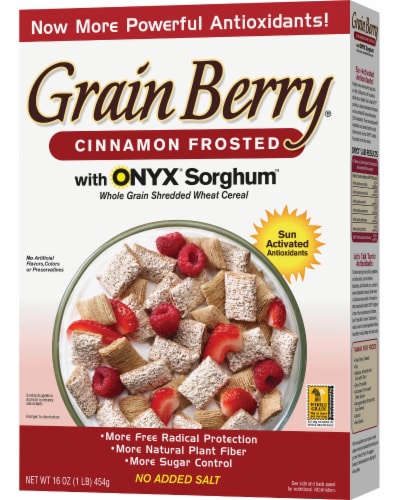 The Silver Palate Grain Berry Cinnamon Frosted Shredded Wheat Cereal Perspective: front