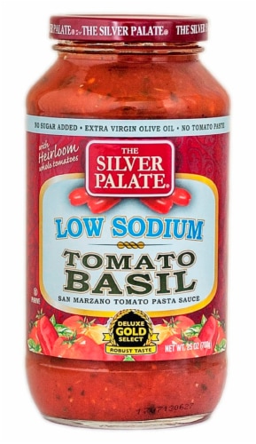 The Silver Palate® Low Sodium Tomato Basil Pasta Sauce Perspective: front