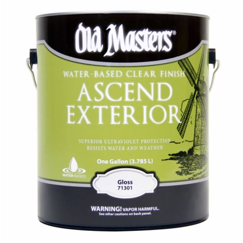 Old Masters Ascend Exterior Gloss Clear Water-Based Finish 1 gal. - Total Qty: 2 Perspective: front