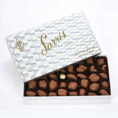 Sarris Chocolate Covered Assorted Nuts Perspective: front