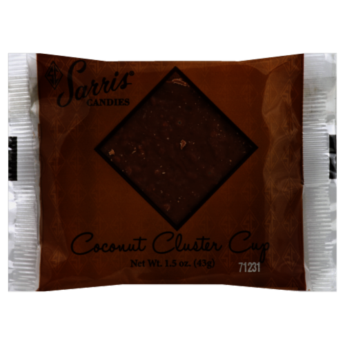 Sarris Candies Coconut Cluster Cup Perspective: front