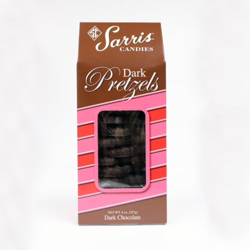 Sarris Candies Dark Chocolate Pretzels Perspective: front