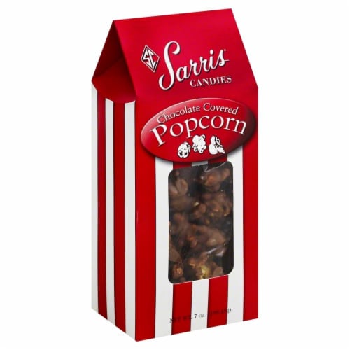 Sarris Candies Chocolate Covered Popcorn Perspective: front