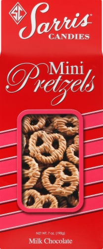 Sarris Candies Milk Chocolate Mini Pretzels Perspective: front