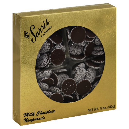 Sarris Candies Milk Chocolate Nonpareils Perspective: front