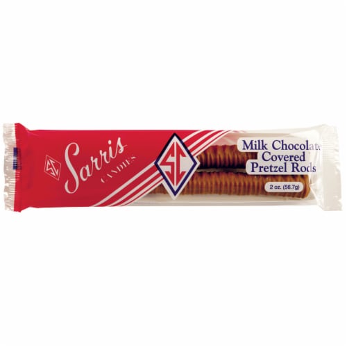 Sarris Milk Chocolate Covered Pretzel Rods Perspective: front