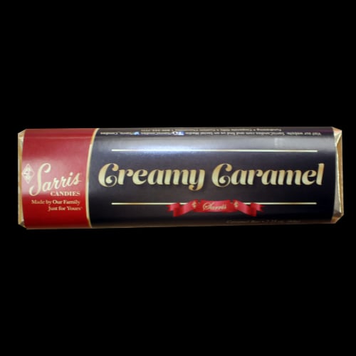 Sarris Candies Creamy Caramel Chocolate Bar Perspective: front