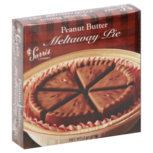 Sarris Candies Peanut Butter Meltaway Pie Candy Perspective: front
