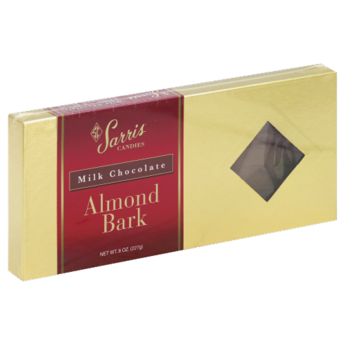 Sarris Candies Milk Chocolate Almond Bark Perspective: front