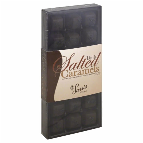 Sarris Salted Dark Chocolate Caramels Perspective: front