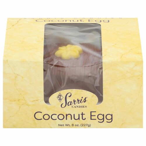 Sarris Candies Coconut Egg Perspective: front